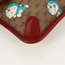 GUCCI GG Supreme Web Sherry Line Waist bag PVC Beige Gold 647817 Auth 173178M-15
