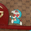 GUCCI GG Supreme Web Sherry Line Waist bag PVC Beige Gold 647817 Auth 173178M-19