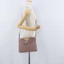Salvatore Ferragamo Vala Shoulder Bag Leather 2way Purple Gold Auth 173180-26