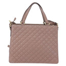 Salvatore Ferragamo Vala Shoulder Bag Leather 2way Purple Gold Auth 173180-2