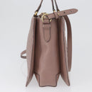 Salvatore Ferragamo Vala Shoulder Bag Leather 2way Purple Gold Auth 173180-4