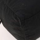PRADA Boston Bag Nylon Black Silver Auth 173182-16