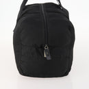 PRADA Boston Bag Nylon Black Silver Auth 173182-4