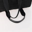 PRADA Boston Bag Nylon Black Silver Auth 173182-7