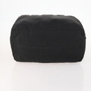 PRADA Boston Bag Nylon Black Silver Auth 173182-5