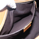 GUCCI GG Canvas Hand Bag PVC Beige Silver 113011 Auth 173185V-22