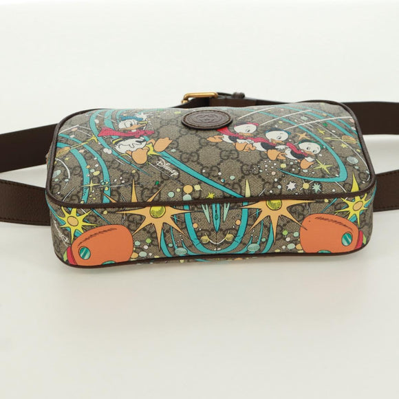 GUCCI GG Supreme Disney Collaboration Heuptas PVC Beige 602695 Auth 173187SAM