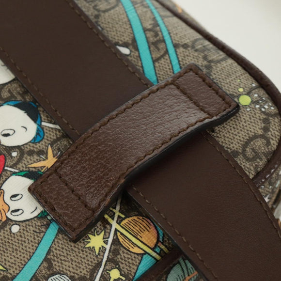 GUCCI GG Supreme Disney Collaboration Heuptas PVC Beige 602695 Auth 173187SAM