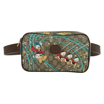GUCCI GG Supreme Disney Collaboration Waist bag PVC Beige 602695 Auth 173187SAM - 0