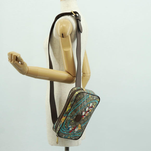 GUCCI GG Supreme Disney Collaboration Heuptas PVC Beige 602695 Auth 173187SAM