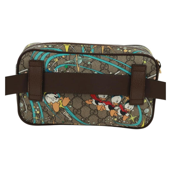 GUCCI GG Supreme Disney Collaboration Heuptas PVC Beige 602695 Auth 173187SAM