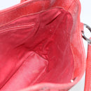 GUCCI GG Canvas Tote Bag Red Silver 113015 Auth 173192-18