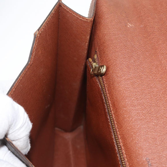 LOUIS VUITTON Monogram Porte Documents Bandouliere Tasche M53338 LV Auth 173204