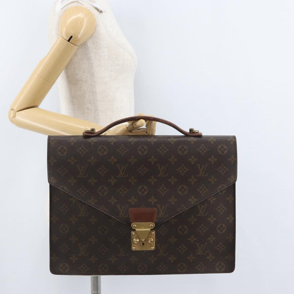 LOUIS VUITTON Monogram Porte Documents Bandouliere Tasche M53338 LV Auth 173204