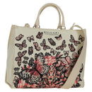 BVLGARI Bag Canvas 2way MARY KATRANTZOU Collaboration White Gold Auth 173206M-1
