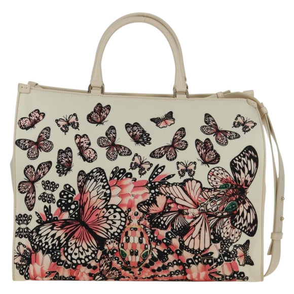 BVLGARI Bag Canvas 2way MARY KATRANTZOU Collaboration White Gold Auth 173206M