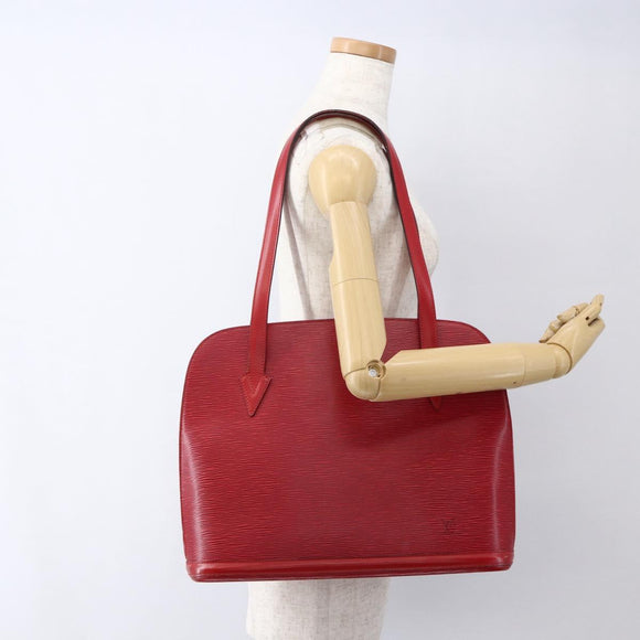 LOUIS VUITTON Epi Lussac Shoulder Bag Red M52287 LV Auth 173207