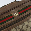 GUCCI GG Supreme Web Sherry Line Bag PVC Beige Gold 119 02 087 Auth 173208-17