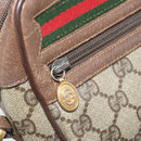 GUCCI GG Supreme Web Sherry Line Bag PVC Beige Gold 119 02 087 Auth 173208-21
