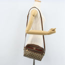 GUCCI GG Supreme Web Sherry Line Bag PVC Beige Gold 119 02 087 Auth 173208-23
