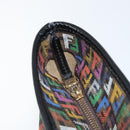 FENDI Zucchino Canvas Tote Bag PVC Multicolor Gold Auth 173210A-18