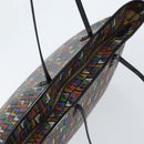 FENDI Zucchino Canvas Tote Bag PVC Multicolor Gold Auth 173210A-6
