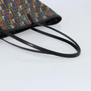 FENDI Zucchino Canvas Tote Bag PVC Multicolor Gold Auth 173210A-7