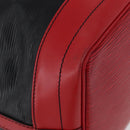LOUIS VUITTON Epi Noe Shoulder Bag Bicolor Black Red M44017 LV Auth 173211-9