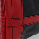 LOUIS VUITTON Epi Noe Shoulder Bag Bicolor Black Red M44017 LV Auth 173211-17
