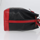 LOUIS VUITTON Epi Noe Shoulder Bag Bicolor Black Red M44017 LV Auth 173211-3