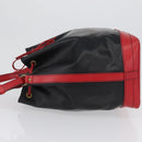 LOUIS VUITTON Epi Noe Shoulder Bag Bicolor Black Red M44017 LV Auth 173211-4