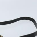 Christian Dior Trotter Canvas Shoulder Bag Navy Gold Auth 173214-8