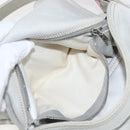 FENDI Mamma Baguette Shoulder Bag Cotton Light Blue Silver Auth 173215A-11