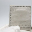 FENDI Mamma Baguette Shoulder Bag Cotton Light Blue Silver Auth 173215A-12