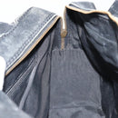 CHANEL Wild Stitch Hand Bag Leather Black CC Auth 173219-19