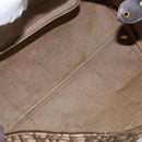 Christian Dior Trotter Canvas Boston Bag Brown Gold Auth 173220-15