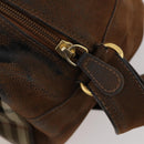 Burberrys Nova Check Shoulder Bag PVC Beige Gold Auth 173230-21