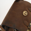 Burberrys Nova Check Shoulder Bag PVC Beige Gold Auth 173230-6