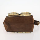 Burberrys Nova Check Shoulder Bag PVC Beige Gold Auth 173230-5