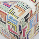 FENDI Zucca Canvas Boston Bag PVC Multicolor Gold Auth 173235V-16