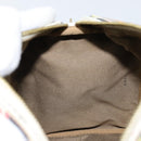 FENDI Zucca Canvas Boston Bag PVC Multicolor Gold Auth 173235V-22