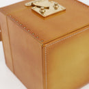 LOUIS VUITTON Monogram Vernis Bleecker Cosmetic Pouch Beige M91002 Auth 173240-14
