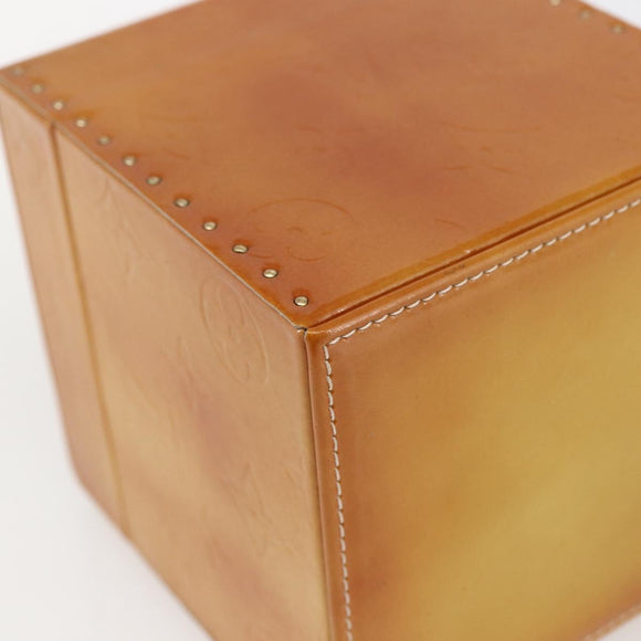 LOUIS VUITTON Monogram Vernis Bleecker Cosmetic Pouch Beige M91002 Auth 173240