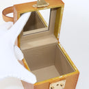 LOUIS VUITTON Monogram Vernis Bleecker Cosmetic Pouch Beige M91002 Auth 173240-19
