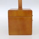 LOUIS VUITTON Monogram Vernis Bleecker Cosmetic Pouch Beige M91002 Auth 173240-3