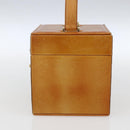 LOUIS VUITTON Monogram Vernis Bleecker Cosmetic Pouch Beige M91002 Auth 173240-4