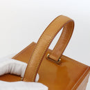 LOUIS VUITTON Monogram Vernis Bleecker Cosmetic Pouch Beige M91002 Auth 173240-7