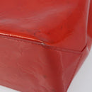 LOUIS VUITTON Monogram Vernis Reade PM Hand Bag Red Rouge M91088 LV Auth 173241-14