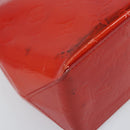 LOUIS VUITTON Monogram Vernis Reade PM Hand Bag Red Rouge M91088 LV Auth 173241-17