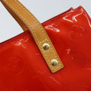 LOUIS VUITTON Monogram Vernis Reade PM Hand Bag Red Rouge M91088 LV Auth 173241-18